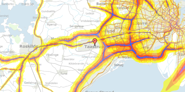Trafikstøjkort på Taastrup Vænge 61, st. mf, 2630 Taastrup