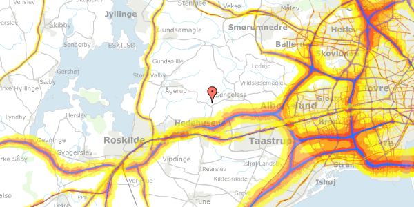 Trafikstøjkort på Vadsby Bygade 5, 2640 Hedehusene