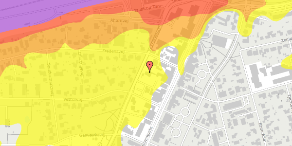 Trafikstøjkort på Vesterparken 7, 2630 Taastrup