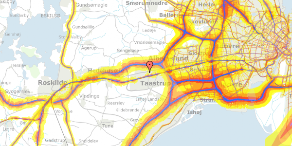 Trafikstøjkort på Øksen 5, 1. 51, 2630 Taastrup