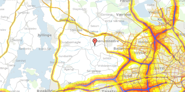 Trafikstøjkort på Nonnemosen 22, 2765 Smørum