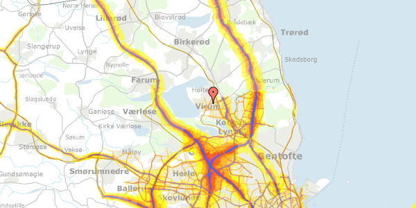 Trafikstøjkort på Askimvej 15, 2830 Virum