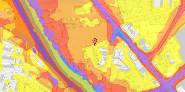 Trafikstøjkort på Boulevarden 14, 2. 72, 2800 Kongens Lyngby