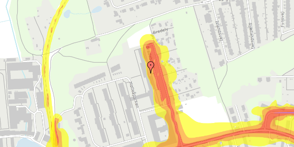 Trafikstøjkort på Bredebovej 31, 3. mf, 2800 Kongens Lyngby