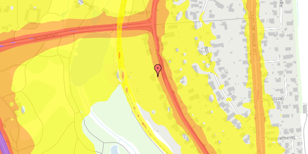 Trafikstøjkort på Fuglevadsvej 37, 2800 Kongens Lyngby