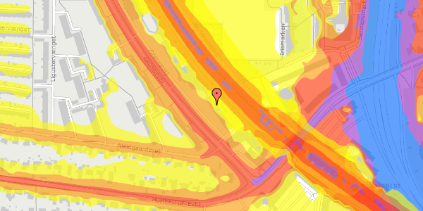 Trafikstøjkort på Grønnevej 259, st. 51, 2830 Virum