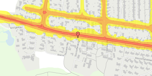 Trafikstøjkort på Hummeltoftevej 155, 2830 Virum