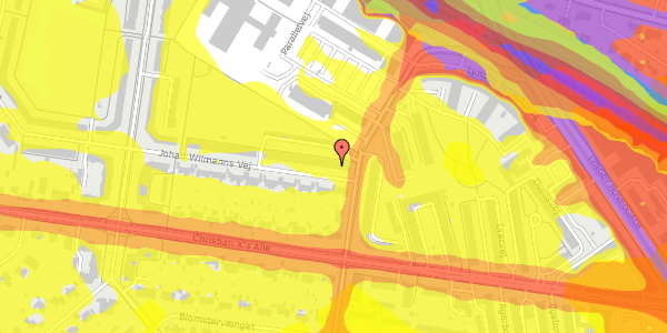 Trafikstøjkort på Johan Wilmanns Vej 31, st. th, 2800 Kongens Lyngby