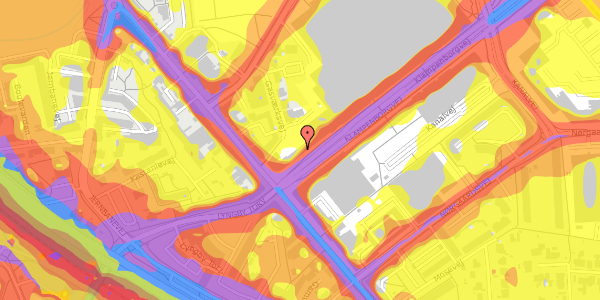 Trafikstøjkort på Klampenborgvej 248, kl. th, 2800 Kongens Lyngby