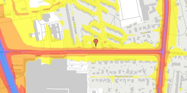 Trafikstøjkort på Birkmosevej 54, 2. th, 2610 Rødovre