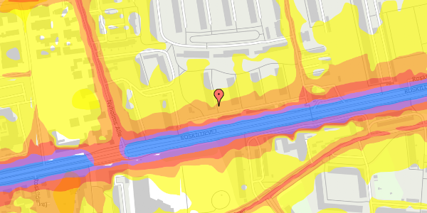 Trafikstøjkort på Brandholms Alle 3D, st. 4, 2610 Rødovre
