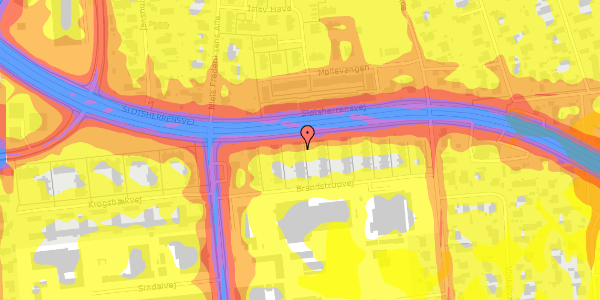 Trafikstøjkort på Brandstrupvej 41, 2610 Rødovre