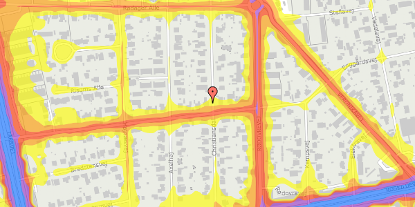 Trafikstøjkort på Christiansdal 19, 2610 Rødovre