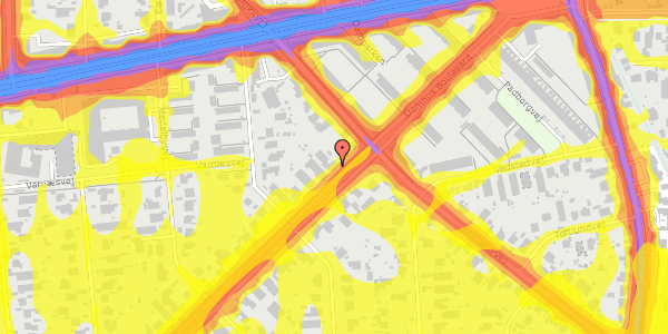 Trafikstøjkort på Damhus Boulevard 26A, st. , 2610 Rødovre