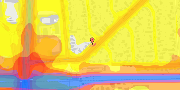 Trafikstøjkort på Damhus Boulevard 110A, 2610 Rødovre