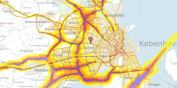 Trafikstøjkort på Engdiget 12B, 2. tv, 2610 Rødovre