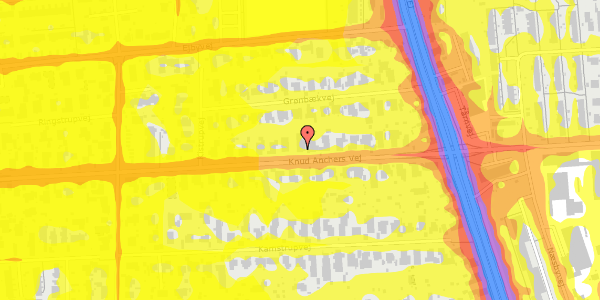 Trafikstøjkort på Knud Anchers Vej 24, 2610 Rødovre
