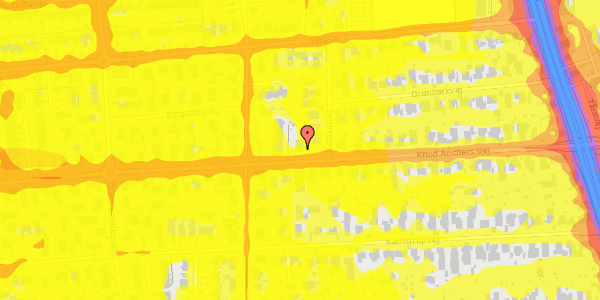 Trafikstøjkort på Knud Anchers Vej 40, 2610 Rødovre