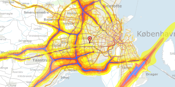 Trafikstøjkort på Medelbyvej 5G, 1. , 2610 Rødovre