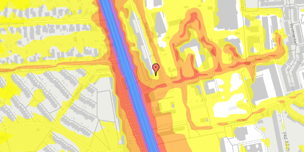 Trafikstøjkort på Næsbyvej 1, 1. 1, 2610 Rødovre