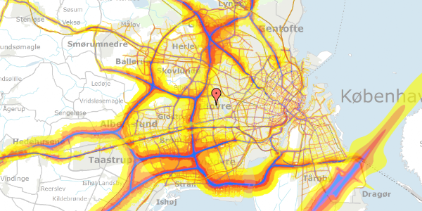 Trafikstøjkort på Næsbyvej 5, 1. th, 2610 Rødovre