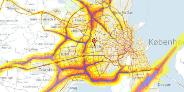 Trafikstøjkort på Næsbyvej 7, 2. 4, 2610 Rødovre