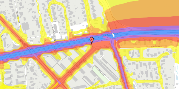 Trafikstøjkort på Roskildevej 281, 2. tv, 2610 Rødovre