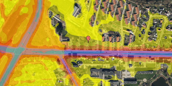 Trafikstøjkort på Slotsherrensvej 264, 1. th, 2610 Rødovre