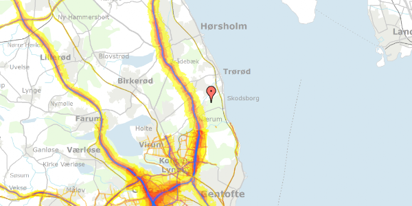 Trafikstøjkort på Egebækvej 159, . 23, 2850 Nærum