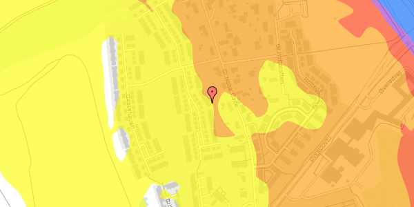 Trafikstøjkort på Gassehaven 17, 2840 Holte