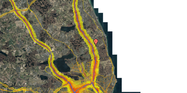 Trafikstøjkort på Lendemosevej 11, 1. tv, 2850 Nærum