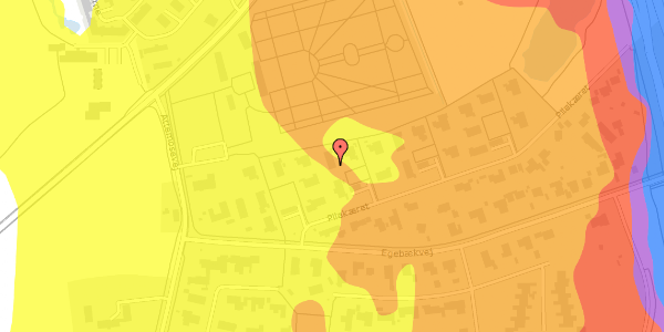 Trafikstøjkort på Pilekæret 17, 2840 Holte