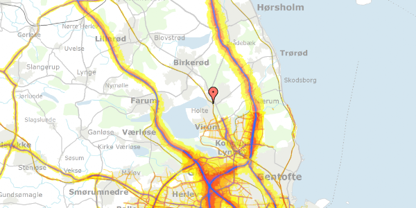 Trafikstøjkort på Ved Furesøen 11, 2840 Holte