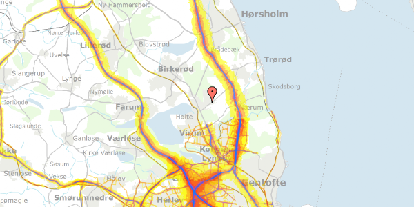 Trafikstøjkort på Vejlegårdsvej 10, 2840 Holte