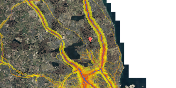 Trafikstøjkort på Øverødvej 15, 2. 23, 2840 Holte