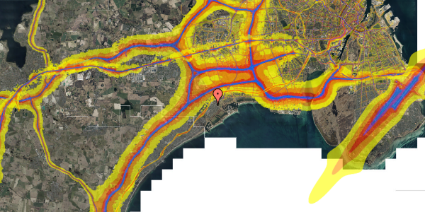 Trafikstøjkort på Jægerbuen 22, 1. th, 2635 Ishøj