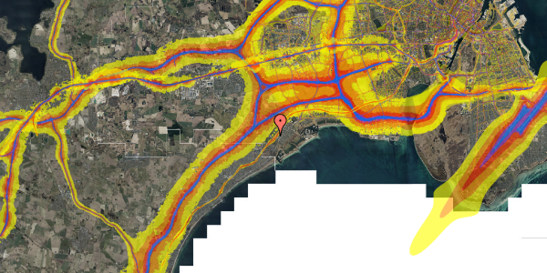 Trafikstøjkort på Østergården 55, 2. mf, 2635 Ishøj