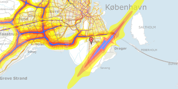 Trafikstøjkort på Albøgevej 3, 2770 Kastrup