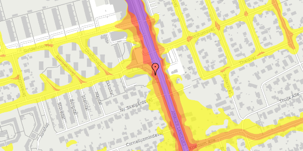 Trafikstøjkort på Amager Landevej 2, 2. th, 2770 Kastrup