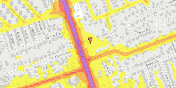 Trafikstøjkort på Amager Landevej 15, 2770 Kastrup