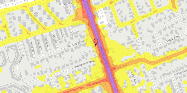 Trafikstøjkort på Amager Landevej 16, 2770 Kastrup