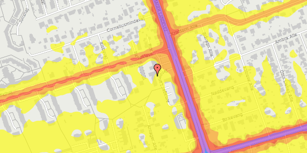 Trafikstøjkort på Amager Landevej 34, st. d, 2770 Kastrup
