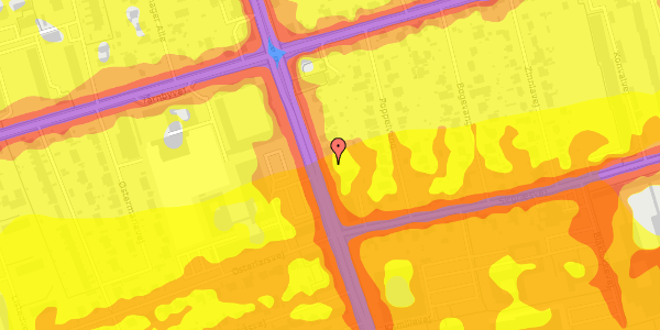 Trafikstøjkort på Amager Landevej 65, 2770 Kastrup
