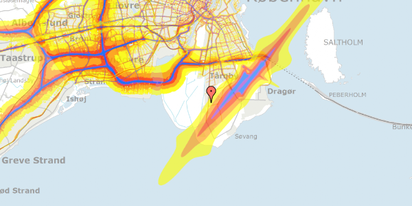 Trafikstøjkort på Apeldoorn Alle 11A, 2791 Dragør