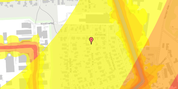 Trafikstøjkort på Askov Alle 16, 2770 Kastrup