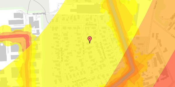 Trafikstøjkort på Askov Alle 19, 2770 Kastrup