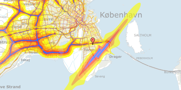 Trafikstøjkort på Astridsvej 55A, 2770 Kastrup