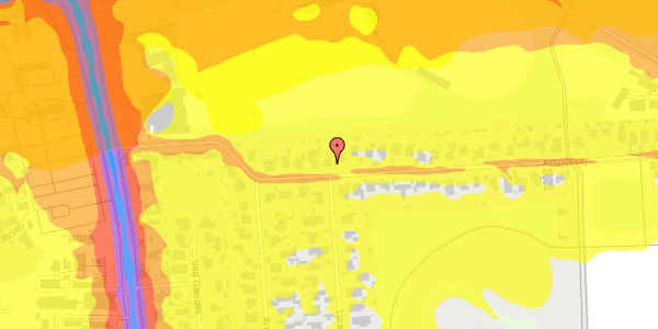 Trafikstøjkort på Astridsvej 58, 2770 Kastrup