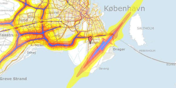 Trafikstøjkort på Avnbøl Alle 5, 2770 Kastrup