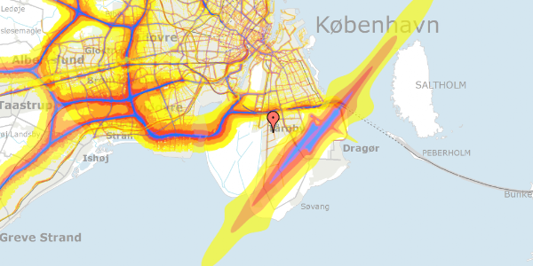 Trafikstøjkort på Avnbøl Alle 10, 2770 Kastrup